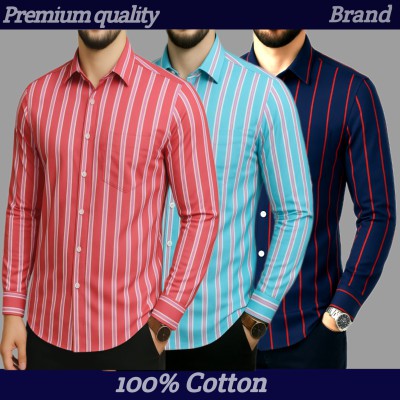 Print Step Cotton Shirt For Man