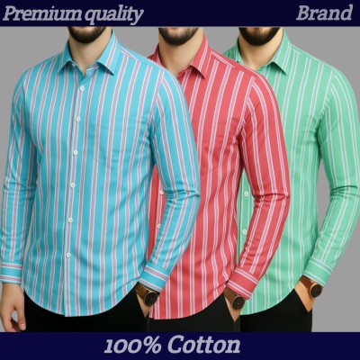 Print Step Cotton Shirt For Man