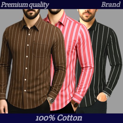 Print Step Cotton Shirt For Man