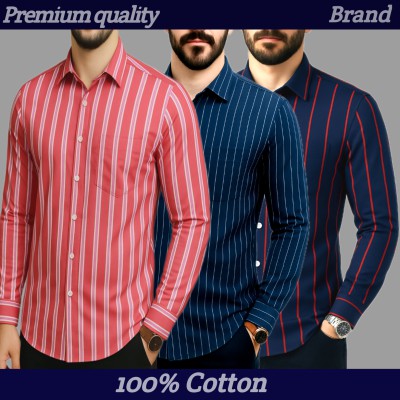 Print Step Cotton Shirt For Man