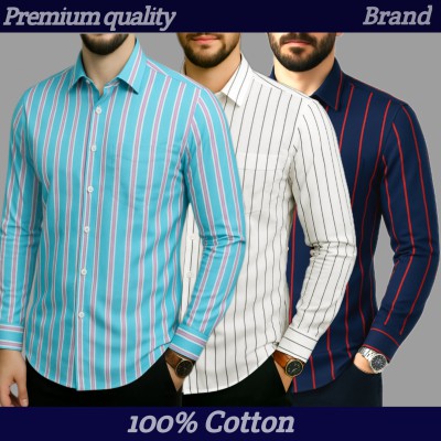 Print Step Cotton Shirt For Man