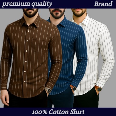 Print Step Cotton Shirt For Man