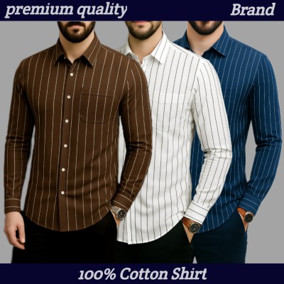 Print Step Cotton Shirt For Man