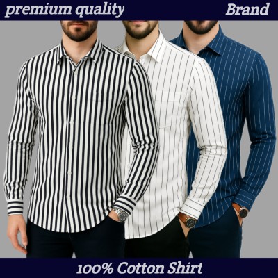 Print Step Cotton Shirt For Man