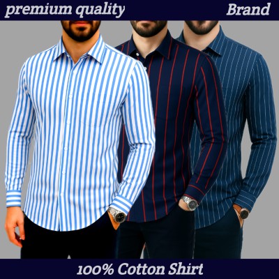 Print Step Cotton Shirt For Man