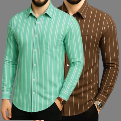 Print Step Cotton Shirt For Man