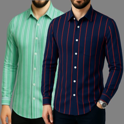 Print Step Cotton Shirt For Man