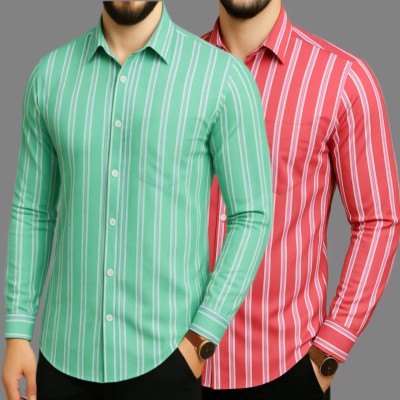 Print Step Cotton Shirt For Man