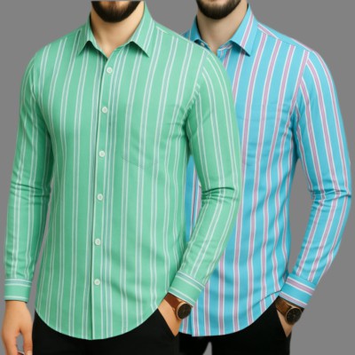 Print Step Cotton Shirt For Man