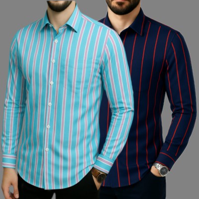 Print Step Cotton Shirt For Man