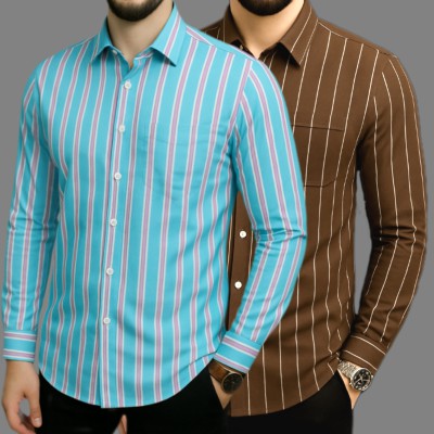 Print Step Cotton Shirt For Man