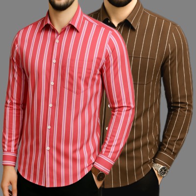 Print Step Cotton Shirt For Man