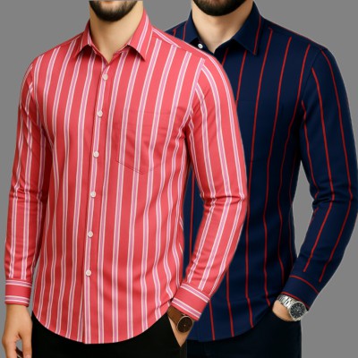 Print Step Cotton Shirt For Man