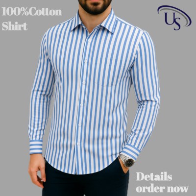 Print Step Cotton Shirt For Man
