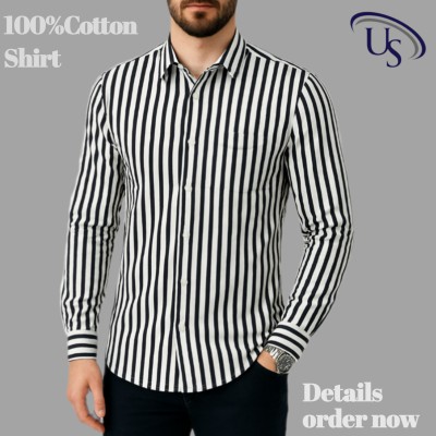 Print Step Cotton Shirt For Man