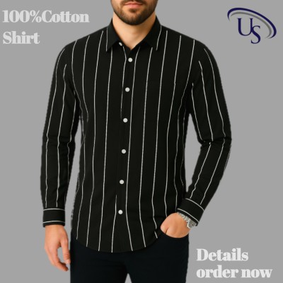 Print Step Cotton Shirt For Man