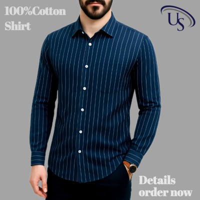 Print Step Cotton Shirt For Man
