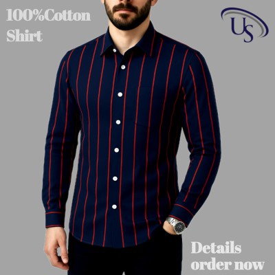 Print Step Cotton Shirt For Man
