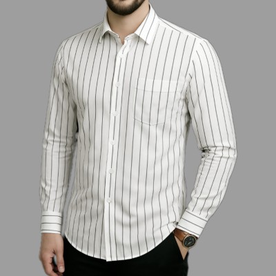 Print Step Cotton Shirt For Man