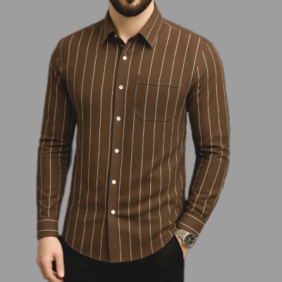 Print Step Cotton Shirt For Man