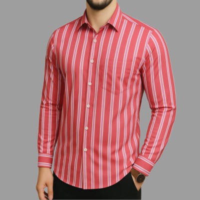 Print Step Cotton Shirt For Man