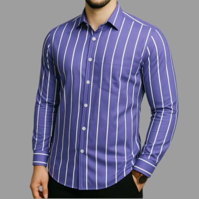 Print Step Cotton Shirt For Man