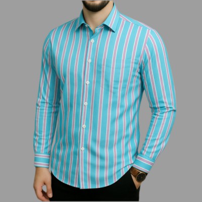 Print Step Cotton Shirt For Man