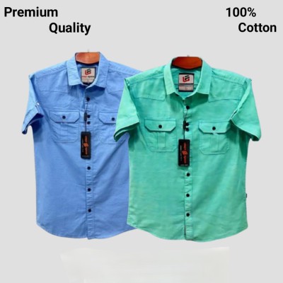Half Sleeve cotton Shirt 4 pis