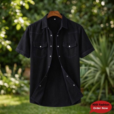 1 piece Half Sleeve Denim Shirt