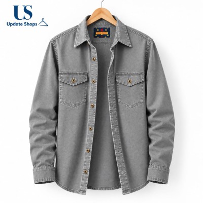 1 piece Denim Wash Full Sleeve Shirt For Man